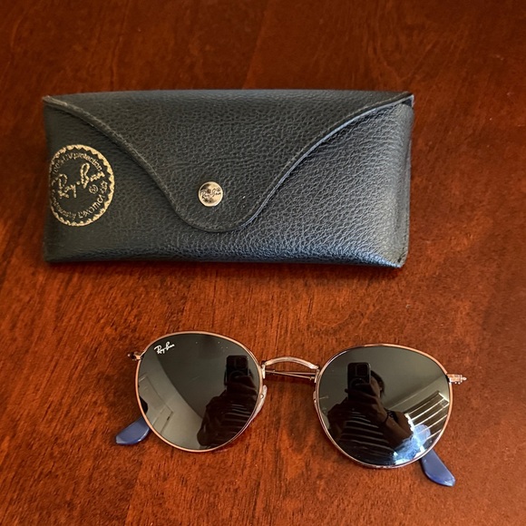 Ray-Ban Round Metal RB3447 Polished Bronze-Copper Sunglasses main image 5